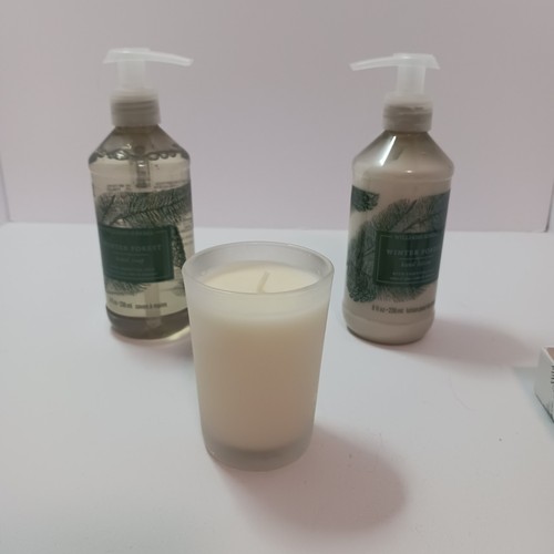 Williams Sonoma Christmas Guest Set Winter Forest Hand Soap Lotion Candle - Picture 10 of 12