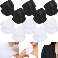 10 Pairs Shoulder Pads for Women, 1.5 Cm Sponge, Black White