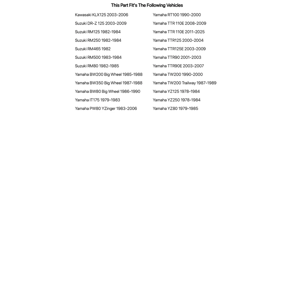 Palanca de freno Tusk negra para Yamaha TTR 110E 2008-2009,2011-2026 Foto 2 de 2