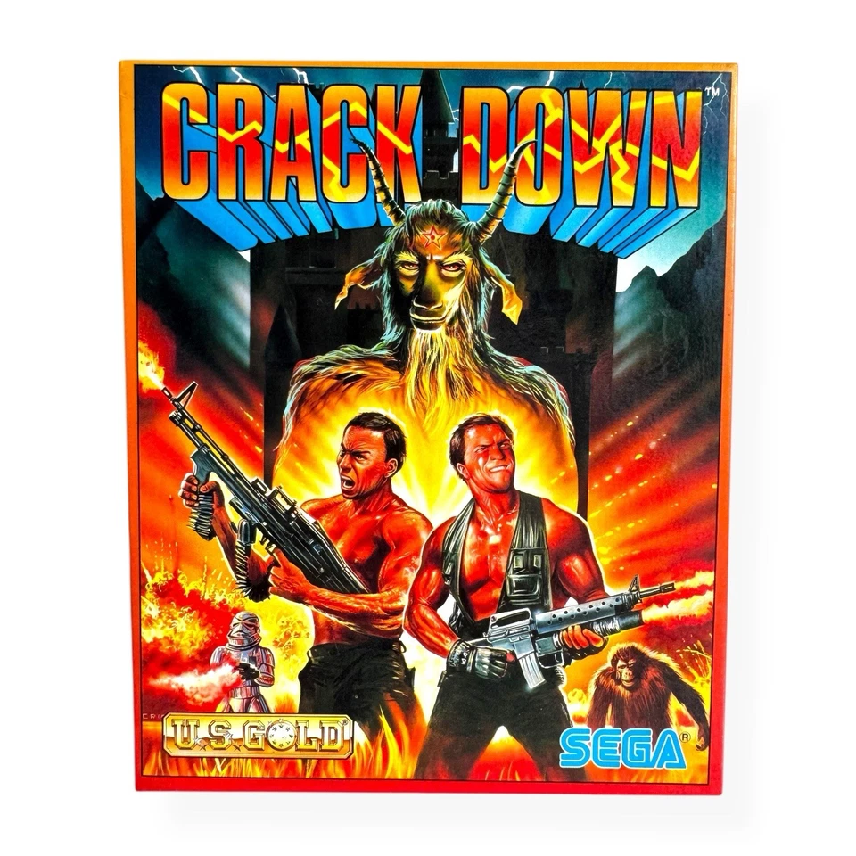 Sega Crack Down Computer Game CBM Amiga New Boxed With Manual RARE 1989 US Gold - Image 3 of 4