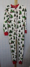 Lazy One 100% Cotton Christmas Ivory/Multi Jumpsuit Women's Size M