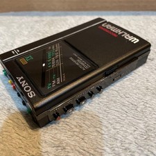 SONY WALKMAN WM-F404 Radio Cassette Corder Tested Working