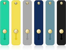 6 Pieces Phone Strap Grip, Telescopic Phone Finger Strap Stand, Assorted Colors