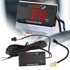 12V Motorcycle Water Tank Thermometer 0-120 C Digital Temperature Gauge