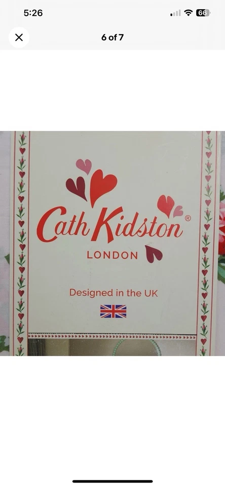 NEW Cath Kidston King Sheet Set 4pc ROSES & BOWS Cottage Core Floral Cotton Pink - Image 2 of 4
