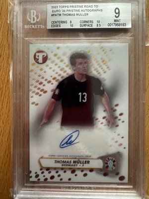 Topps Pristine UEFA EURO 2024 Thomas Müller #PA-TM 2023 - Auto - Beckett 9