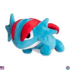 Pokémon Center Salamence Plush Doll Toy - Soft Stuffed Animal, 12" Blue Color