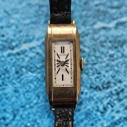 Vintage 9k Solid Gold Rolex Unicorn Hand-Winding Ladies Wristwatch Spares Or...