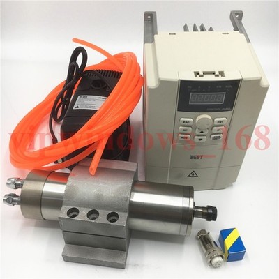 1.5KW CNC Spindle Motor 24000RPM ER11 Water-cooled Electric Motor+2.2KW VFD *pz