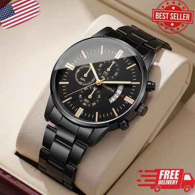 Waterproof Men Watch Stainless Steel Quartz Luminous Classic Business Wristwatch