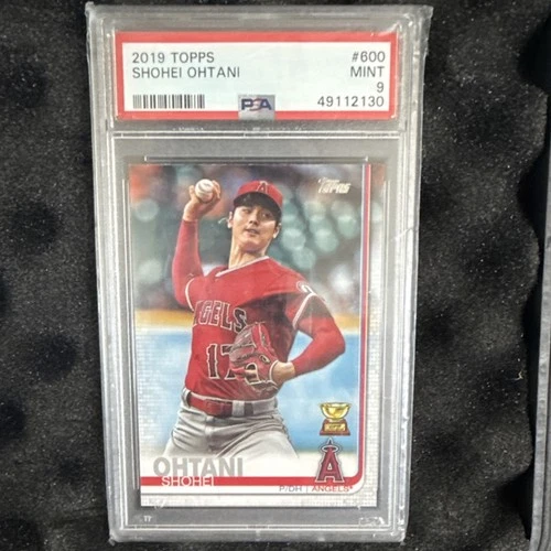 Topps 2019 Base Set Shohei Ohtani Los Angeles Angels #600 PSA 9 Baseball Card