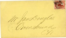 Canada COLONY-TORONTO-SP/9/65-NO CONTENT-TO OWEN SOUND ONT-BACKSTAMPED-SCARCE-mi