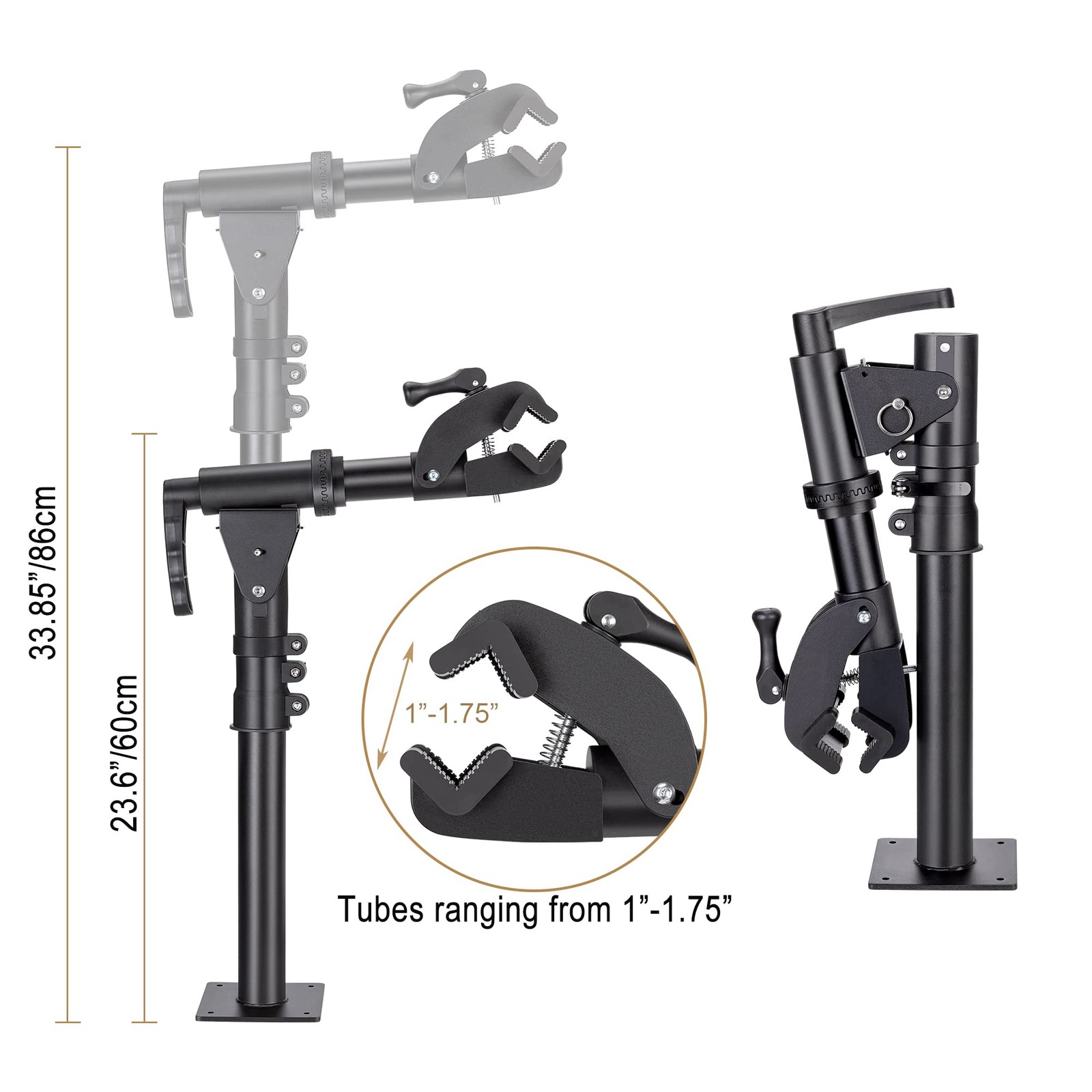 Bike Repair Stand - Max 88lbs Bench Mount Rack Workstand for Mountain & Road ...