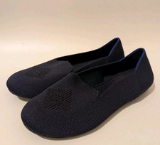 Rothy's Kids Navy Crest Medallion Loafers Flats, Size K3