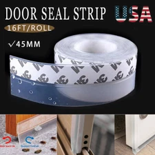 Door Seal Strip Weather Stripping Self Adhesive Sweep Bottom Stopper Insect Proo
