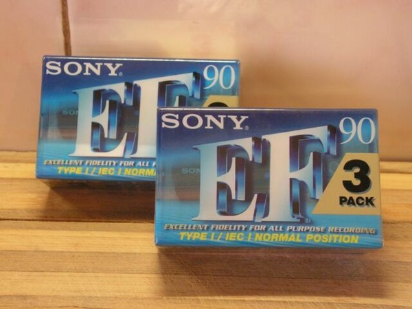 Sony Ef90 3 X 90 Minute Audio Cassette Tapes - Fidelity for sale online ...