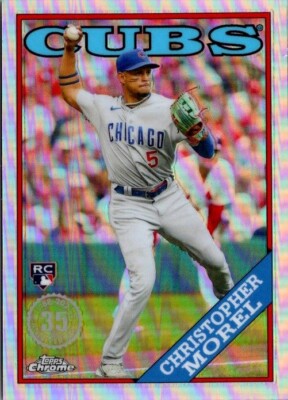 Christopher Morel 2023 Topps Chrome 35th Refractor Rookie RC Cubs Tampa Bay Rays