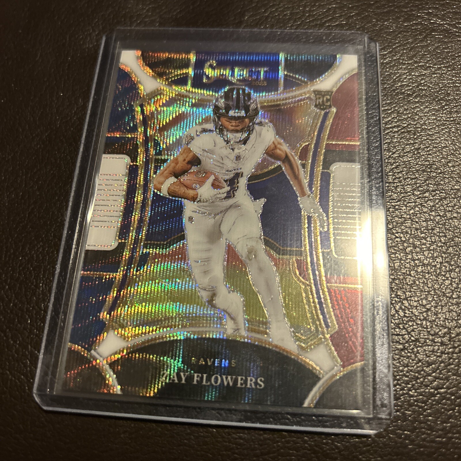 2023 Panini Select Zay Flowers Tri Color Prizms RC #123/149 #408 Ravens