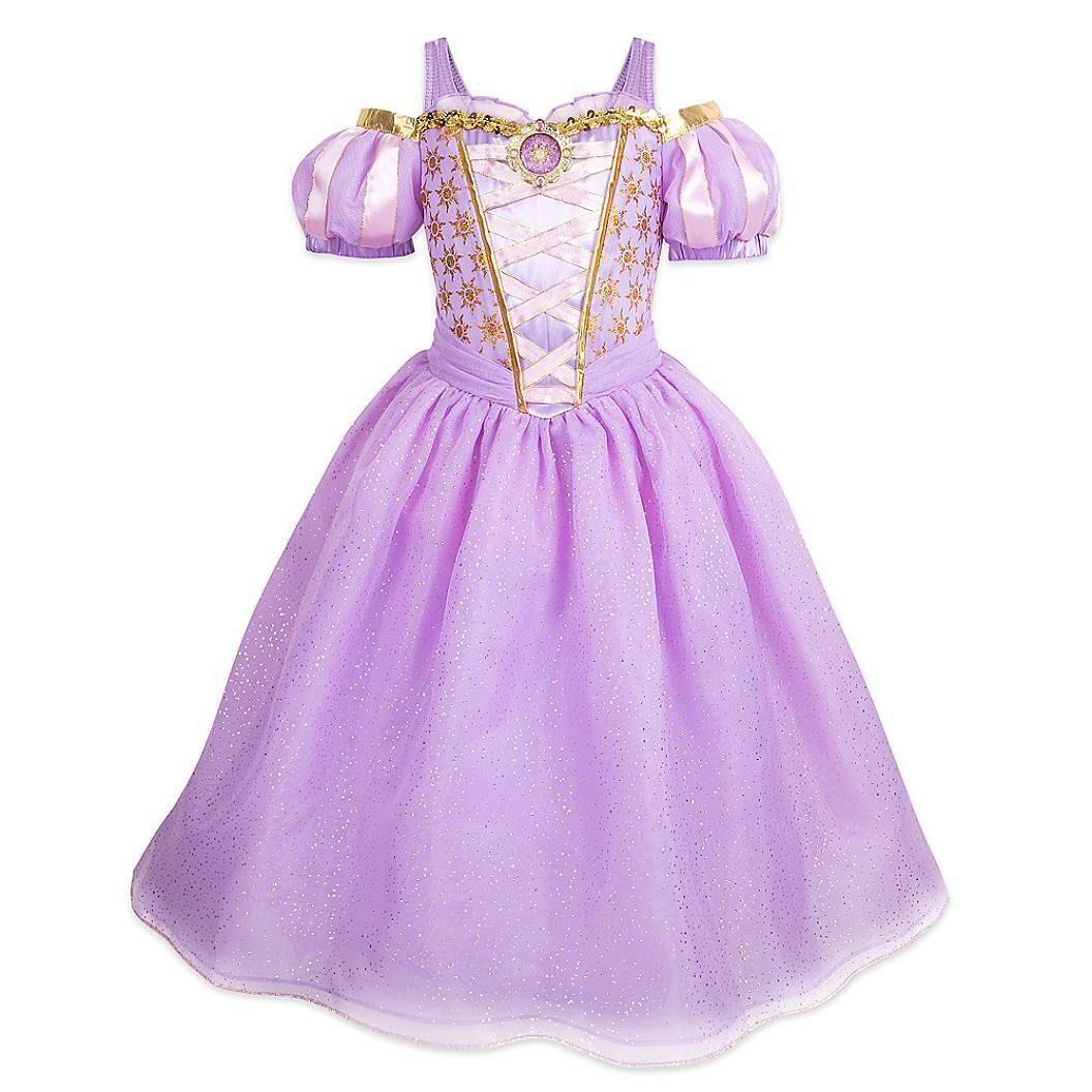 NWT Disney Store Rapunzel Costume Gown Dress Princess Tangled 3,4,5/6,9/10  | eBay