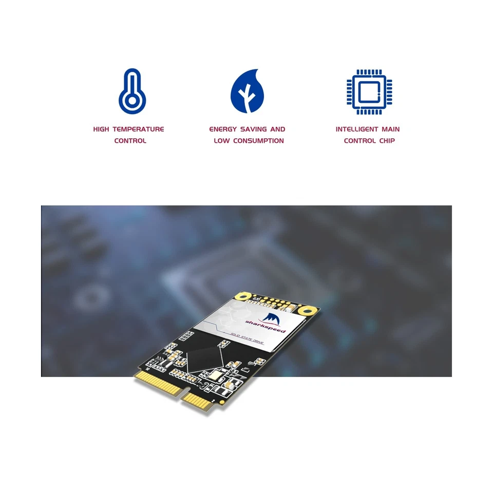 SSD mSATA 2TB SHARKSPEED Plus Internal Mini SATA SSD Drive 3D NAND Solid Stat... - Image 3 of 4