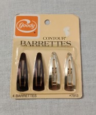 1975 GOODY CONTOUR BARRETTES 4 PACK NUMBER 7913 SEALED NOS
