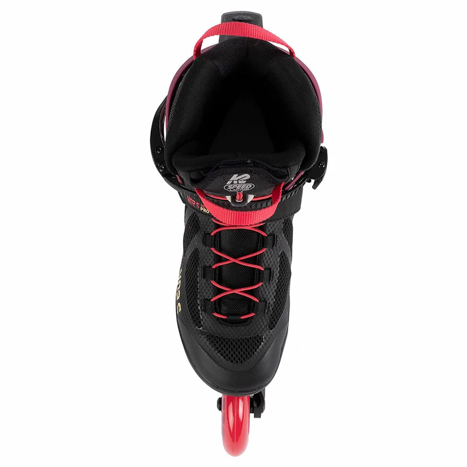 K2 VO2 S 90 Pro Short Cuff Damen-Inline-Skates Inliner Schwarz/Weinrot 90mm/83A - Bild 3 von 3