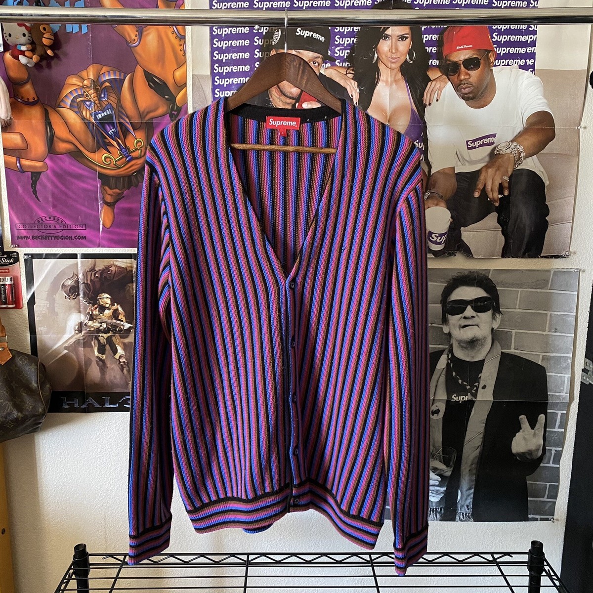 Supreme Micro Stripe Cardigan Spring Summer 2017 | eBay Supreme Micro Stripe Cardigan Spring Summer 2017 | eBay