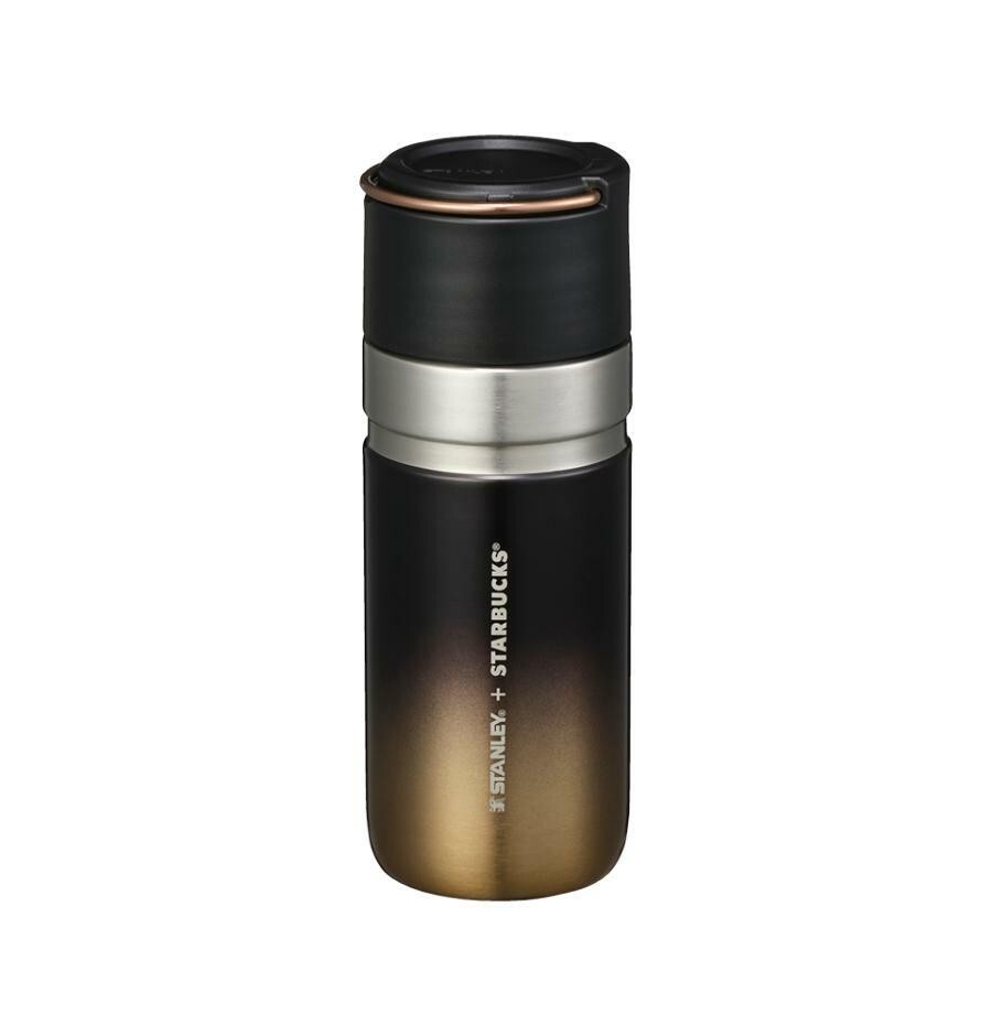 STARBUCKS Korea 2024 Black Gold Gradation Stanley Stainless
