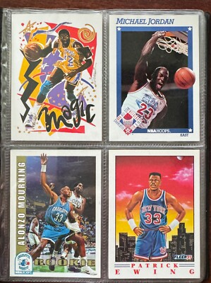 80 Card Basketball Album w/ 80 Star Cards Michael Jordan Magic