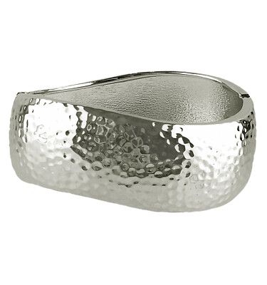 【MARTIN PLAN】Signature String Bracelet /関税込み/大人気 Hammered Hinged Bangle Bracelet Silver Tone by Premier
