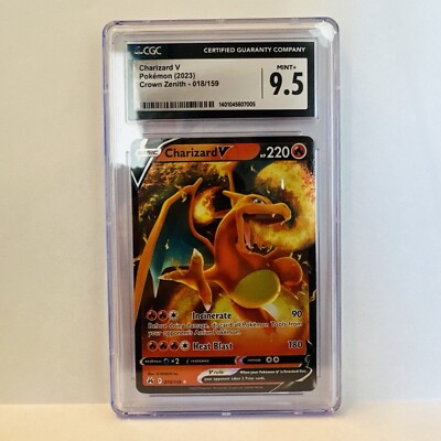 d*4様 300円スタート　ポケモンカード Charizard V 9.5　外国 Charizard V CGC 9.5 Crown Zenith 018/159 | eBay