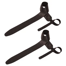 ChromaCast Black Adjustable Textured Leather Guitar Strap | 2 PACK