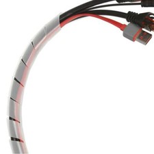 Guaina Spiralina Avvolgicavo a Spirale, guaina spiralata flessibile bianca al mt