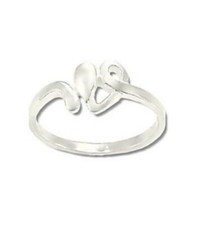 Sterling Silver Swirling Heart Ring