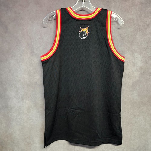 NWT Mitchell & Ness x The Hundreds Black Atom Bomb Art Basketball Jersey S $150 - Picture 7 of 8