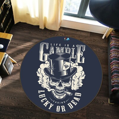 3D Skeleton Smoking NAO4388 Game Rug Mat Elegant Photo Carpet Mat Fay