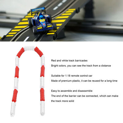 RC Car Racing Track Drift Runway Fence, 120 Pieces for Mini Cars Red RC Car Racing Track Drift Runway Fence, 120 Pieces for Mini Cars Red