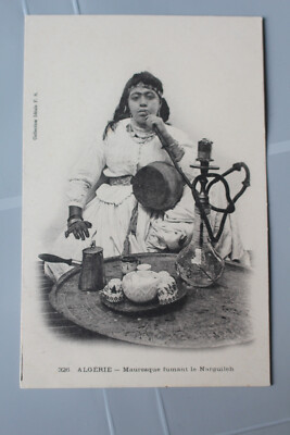 MP CPA - Algeria - Moorish smoking hookah