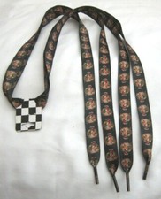 Premium 38" Multi Color Tigers Lions Head Scene Rockabilly Punk Shoelaces-New 
