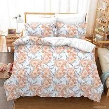 3D Floral Leaves Pattern Pink Quilt Cover Set Duvet Cover Bedding Pillowcases