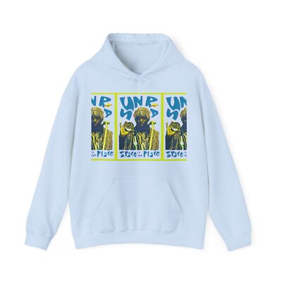 Sun Ra Space Is The Place Graphic Print LS Unisex Heavy Blend  Hooded Sweatshirt