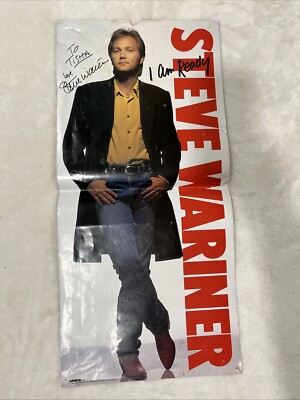 Autograph Steve Warner Poster I Am Ready Arista 1991