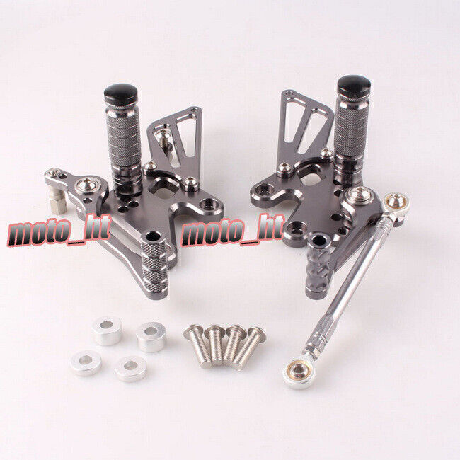 FXCNC Rearset Footpegs For Suzuki GSXR600/750/1000, Hayabusa, TL1000 - Adjustable, CNC Aluminum