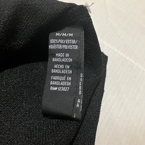 NWT Malibu Drill Clothing Co Shirt Mens Medium Linen Look Textured Fabric Black - Picture 5 of 7