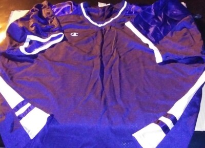 VTG 90s Champion Poly Blank Football Jersey Knit Shirt Mesh VTG 90s Champion Poly Blank Football Jersey Knit Shirt Mesh
