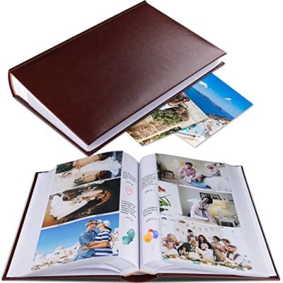 Photo Album 4x6 Photos Hold 402 Pockets with Memo Slip-in Pockets
