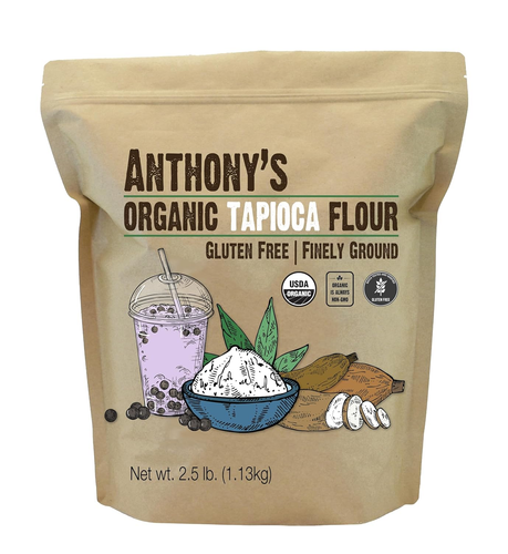 Anthonys Organic Tapioca Flour Starch 2.5 lb Gluten Free Non GMO Baking Thickene - Picture 6 of 11