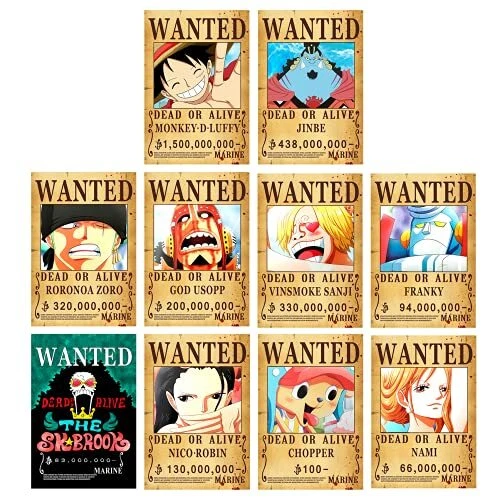 Straw Hat Pirates Wanted Posters