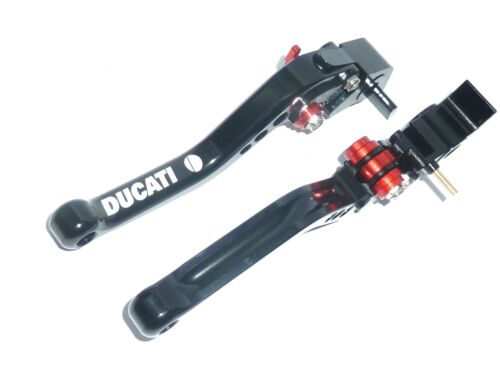 Ducati 959 Panigale 2016-2017 BLACK BRAKE & CLUTCH LEVERS SET ROAD TRACK S8ZG - Picture 4 of 10