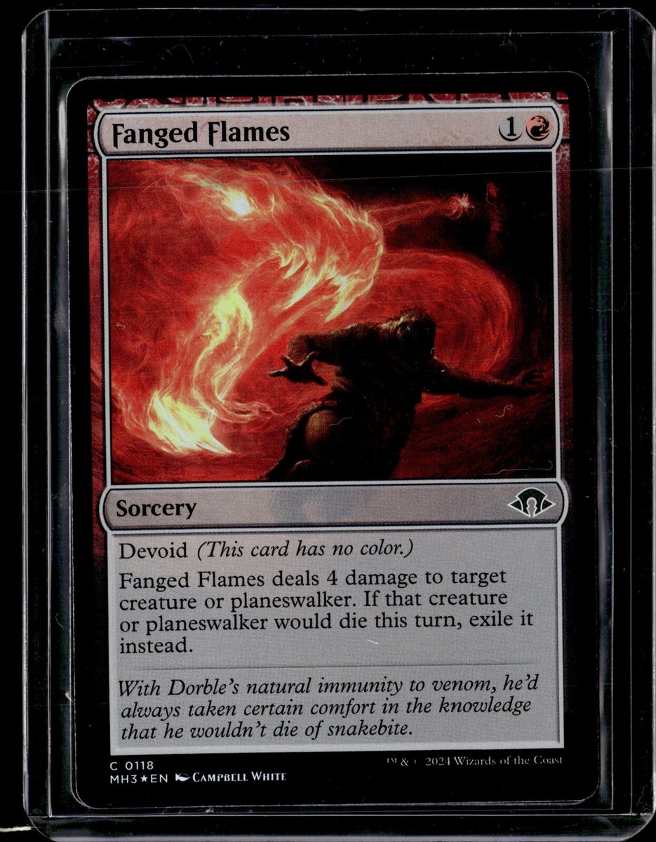 MTG 燻し　foil Fanged Flames - 118 - Foil - MH3 - NM - MTG Magic the Gathering | eBay